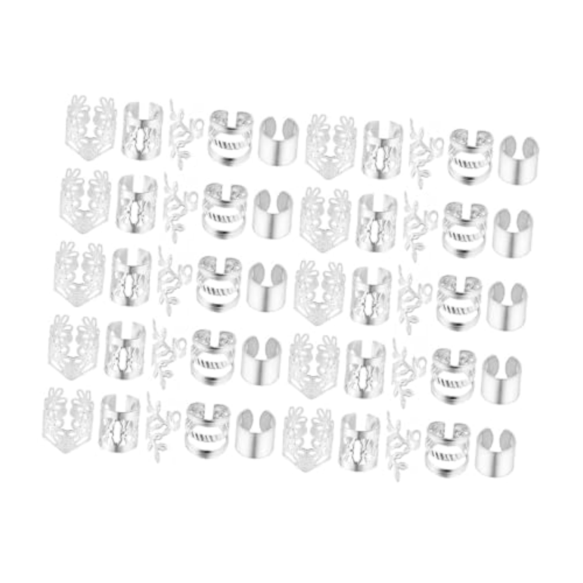 Braids Clips Hair Charms, 50pcs Set for Festivals
