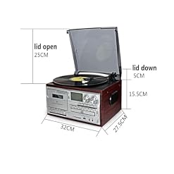 WENNEWU Platine Vinyle Vintage Bluetooth 3 Vitesses, Tourne-Disque 9 en 1, Lecteur CD, Tourne-Disque Bluetooth RéTro avec Haut-Parleurs IntéGréS, pour Le Divertissement,A - Les Beatles, Paul McCartney, John Lennon, RIngo Starr, George Harrison WENNEWU Platine Vinyle Vintage Bluetooth 3 Vitesses, Tourne-Disque 9 en 1, Lecteur CD, Tourne-Disque Bluetooth RéTro avec Haut-Parleurs IntéGréS, pour Le Divertissement,A – Image 5