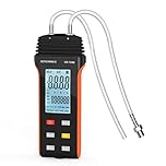 Handheld Digital Manometer Air and Gas Pressure Tester189B Differential Dual Port Pressure Gauge 11 Selectable Units Differential Pressure Gauge Large LCD Display with Backlight HVAC digital manometer