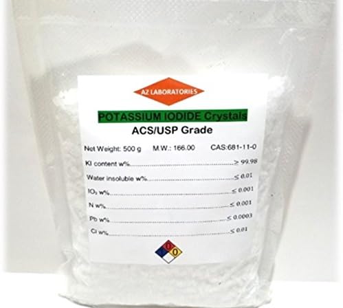 Potassium Iodide, 99+%, for Analysis, 500g (1 Each)