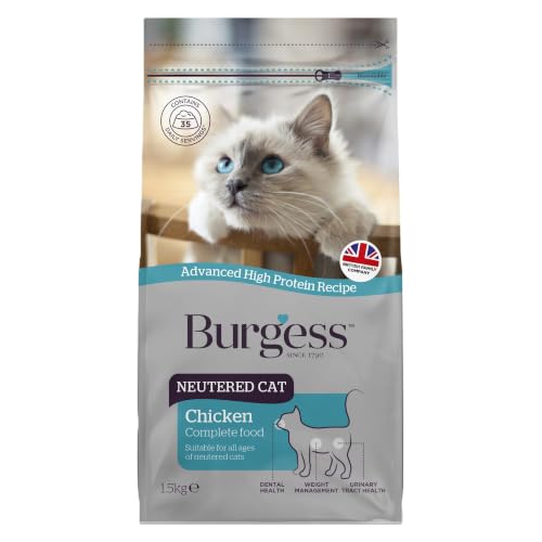 Burgess Dry Neutered Cat Trockenfutter für Katzen, 1,5 kg – Ansicht 1