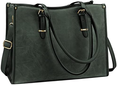 Aucuu Handtas, shopper, laptoptas, voor 15,6 inch laptop, licht, PU