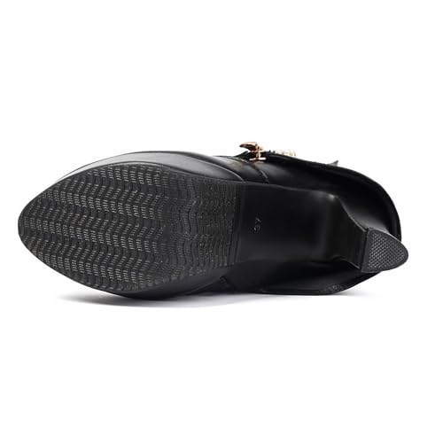 Bottes mi-mollet confortables à bout rond pour vos sorties citadines