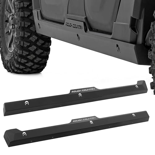 Rough Country Rock Sliders for Polaris Xpedition ADV 5 (2024) - Bolt-On Install, Corrosion-Resistant, Trail-Ready Rocker Panel Protection