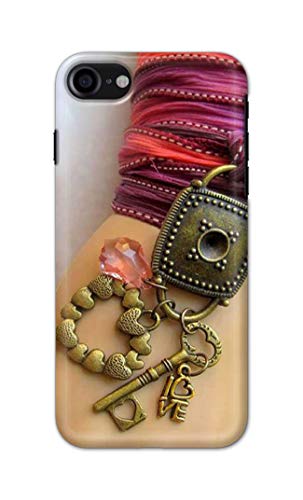 Image of Girl Hand with Keychain Hard Back Case Cover for Apple iPhone 7 (4.7 inch) / iPhone 8 (4.7 inch) / iPhone SE 2020, A1778, A1660 Back Cover -(J5) VNS2228