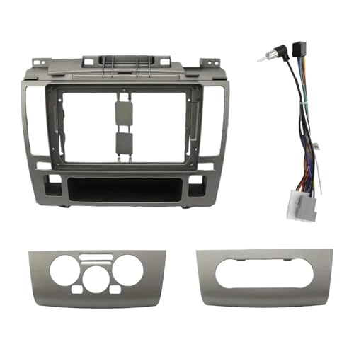 Cadre radio voiture pour Nissan Tiida Latio 2005-2010 avec câble de conversion d'origine 2 Din
