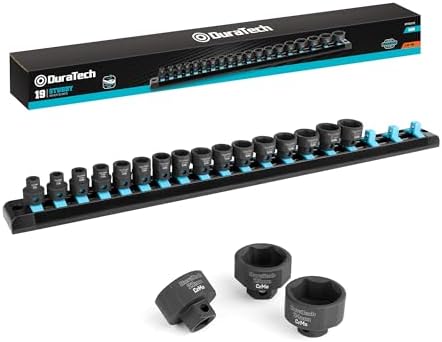 TEKTON 19-pc 3/8 In Dr Impact Socket Set (6-24 Mm) 12p Rail SID91114 At - Foto 9