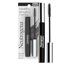 Neutrogena Healthy Lengths Mascara – with Vitamin E & Olive Oil, Lengthening Formula Extends the Look of Your Lashes up to 100% without Clumping, Flaking or Smudging, Carbon Black 0.21 oz
