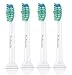 Produktbild Philips Sonicare Ersatzbürsten Original ProResults HX6014/05 gelangen an schwer erreichbare Stellen & passen auf jede Sonicare Zahnbürste mit Aufsteck-System  4er Pack, Standard, Weiß