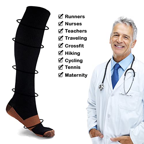 Extreme Fit 6-Pair Unisex Copper-Infused High-Energy Compression Socks3