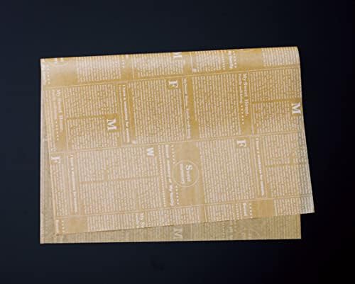 クッキングペーパー シート ニュース茶 6取サイズ / 500枚 富澤商店 ワックスペーパー