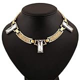 Material: de aleación, collar de longitud: 45 + 5 cm, obtendrá un elegante collar de gargantilla.
