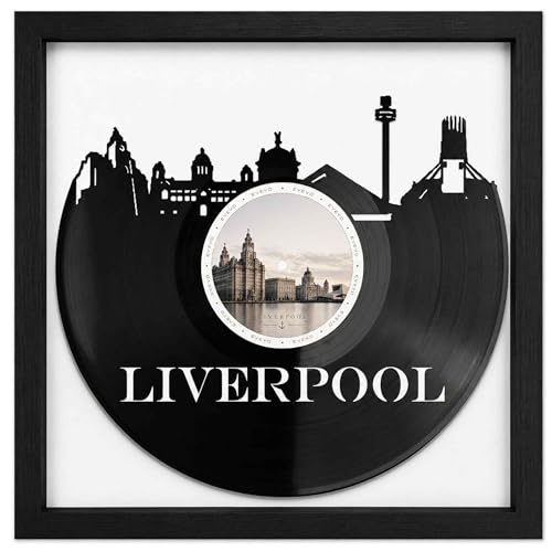 Art mural en vinyle Liverpool EVEVO, souvenir musical d'Angleterre