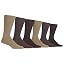 Khaki True Rib (6 Pairs)