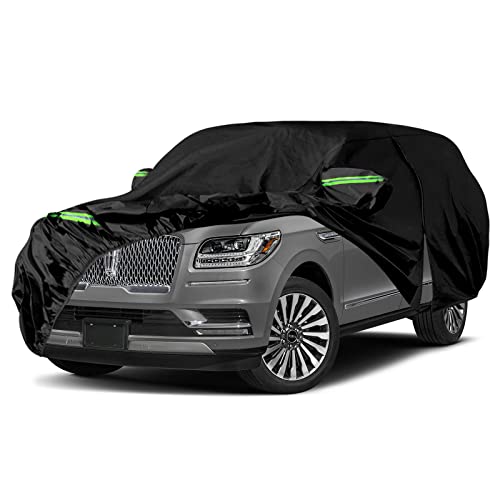 Image of Waterproof Car Cover Replace for 2007-2025 Ford Expedition EL /MAX and Lincoln Navigator L, 6 Layers All Weather Car Covers with Zipper Door for Snow Rain Dust Protection (Expedition EL /MAX)