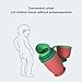 Portable Child Urinal Emergency Toilet, Kids Portable Potty Bottle Pee Training Emergency Urinal Toilet for Car Travel Camping Kid Potty Pee Training (Red)