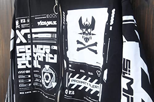 Niepce Inc Graphic Cyberpunk Zip Up Men's Fashion Hoodies Sweatshirts