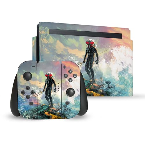 Skin Switch Aquaman Peau Vinyle Autocollant Dock Joy-Con DC Comics