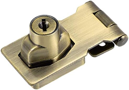 Toggle Catch Latch,Clamp,Hasp Heavy Duty,3-inch Keyed Locks Zinc Alloy Twist Knob Locking for Doors Cabinets Silver Tone 2Pcs