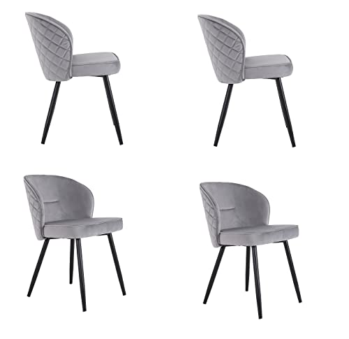 Haris Børn Design Esszimmerstühle 4er Set - Beige Polsterstühle Mit Armlehnen