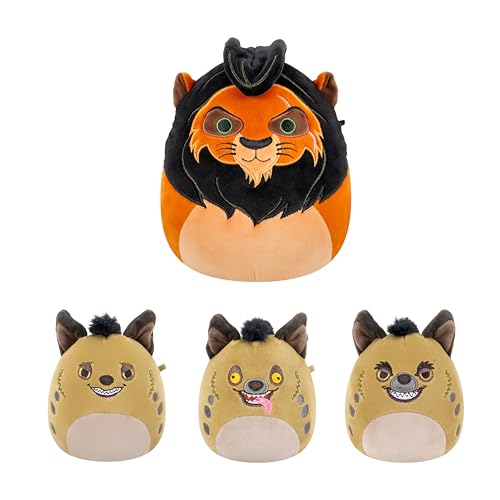 Squishmallows Original The Lion King” Scar 4-Pack – Official Jazwares Plush