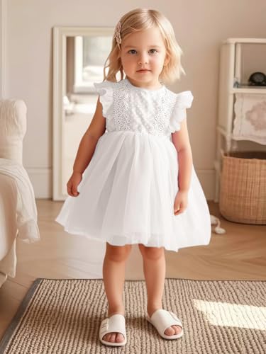 AGQT Baby Girls Tulle Tutu Dress Sleeveless Party Dress Size 6M-5T2