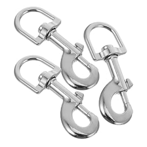 EXCEART 3 Stück Karabiner mit Federhaken