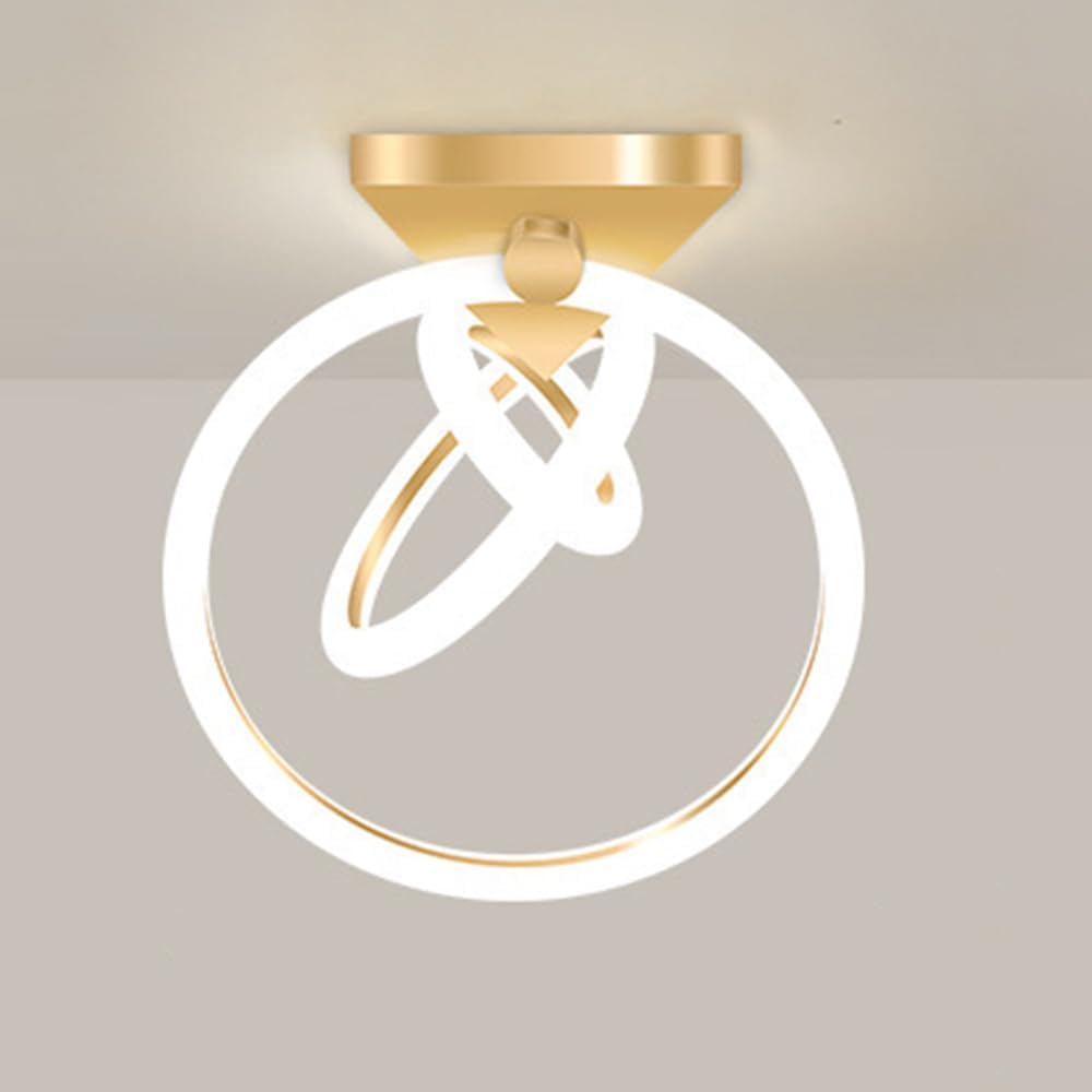 Lustre cuisine minimaliste or pour une entrée chic