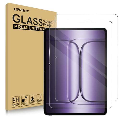 Image of Orzero (2 Pack) Compatible for Oneplus Pad 3 13.2 inch 2025 Tempered Glass Screen Protector, Protector De Pantalla 9H High Definition Anti-Scratch Bubble-Free