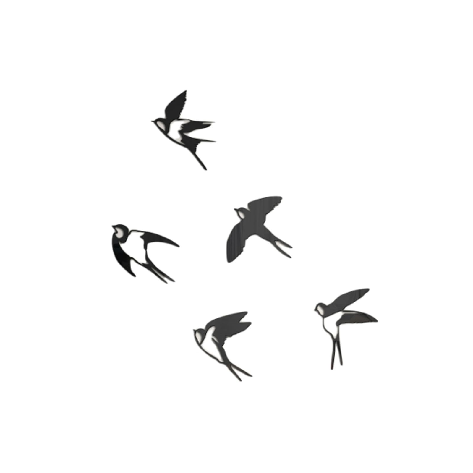 COOLHOOD Mirrour Wall Sticker Bird Decal for Sofa Background, Bathroom, Bedroom, Living Room Decor Bird Wall Decal