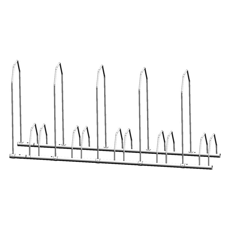 Viso Fahrradständer/Velo 5, zink, 4 kg; B 136 x H 30 x T 21 cm