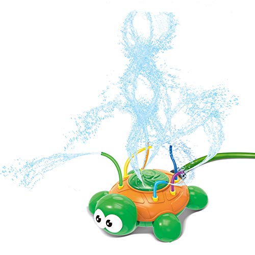 JOYIN Water Sprinkler Toy Hydro Swirl Spinning Splash Turtle for Kids Outdoor Water Play Fun