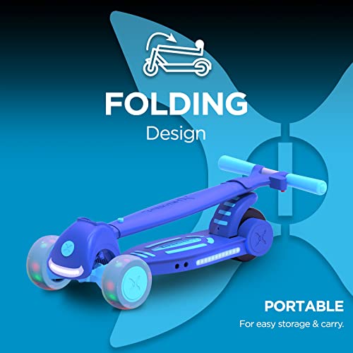 Hover-1 My First Scooter | (5+ Years Old) 5Mph Top Speed, 1.8 Mile Range, 80W Motor, 80Lbs Max Weight, Foot Brake, Ideal Training Scooter For Children, Blue #TOP2