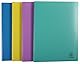Exacompta - Ref. 88590E Forever Young Sichtbuch 4 Stück – 50 Hüllen aus Kristall – 100 Seiten – für A4 – Maße: 24 x 32 cm – Einband aus recyceltem Polypropylen, halbstarr, 4 Farben sortiert