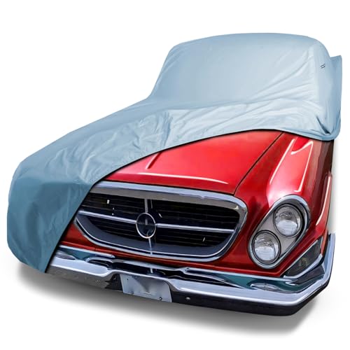 iCarCover Premium Car Cover for 1961-1964 Chrysler 300 Series Heavy Duty Waterproof All-Weather Automobiles Custom Fit Indoor Outdoor UV Snow Protection Covers with Straps and Bag