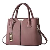 [JPAYAROGOAN] ハンドバッグ 本革 レディース 2way 通勤バッグ ショルダーバッグ 大容量 手提げバッグ 大きめ ハンドバッグ レディース 軽量 マザーズバッグ 上品 母の日 ギフト ジムバッグ 軽量 御洒落 ビジネスバッグ おしゃれ 约会 小さいバッグ 母の日ギフト かわいい ビジネス 財布 カジュアル 入学式 可愛い (パープル4)