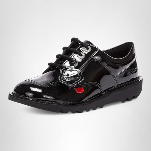 Kickers Unisex Kids Kick Lo Shoes | Extra Comfort For Your Feet | Added Durability, Black, 5 UK Child
