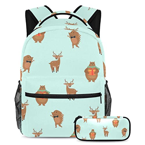 Sac à dos imprimé animal mignon pour les sorties scolaires et les voyages des adolescents