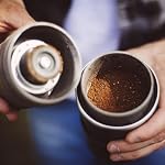 Cafflano Klassic All-in-One Portable Pour Over Coffee Maker with Ceramic Burr Grinder, Drip Kettle & Reusable Stainless Steel Filter, Black - Image 4