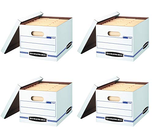 Bankers Box STOR/File Storage Boxes, Standard Set-Up, Lift-Off Lid, Letter/Legal, Value Pack of 30 (0071304) (4 X Pack of 30)