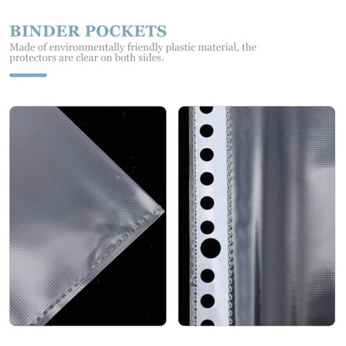 Plastic Sheet Protectors, 100 Pack A4, Clear Page Protectors for 3 Ring Binder, Ideal for Office Filing or Home Storage by ARTIBETTER - Used condition - Image 8