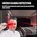 Hidden Camera Detectors Camera Detector - Anti-Spy Camera Detector Bug Detector GPS Tracker RF Signal Scanner Listening Devices Finder Wireless for Bathroom Office Hotel Airbnb Travel Car (Black)