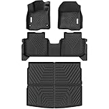 YITAMOTOR Floor Mats & Cargo Liner Fit for Honda CR-V 2026-2023, All Weather TPE Custom Fit for CRV (Gasoline & Hybrid & e:FCEV) Floor Liners with Cargo Mat (Upper Position) Full Set, Black