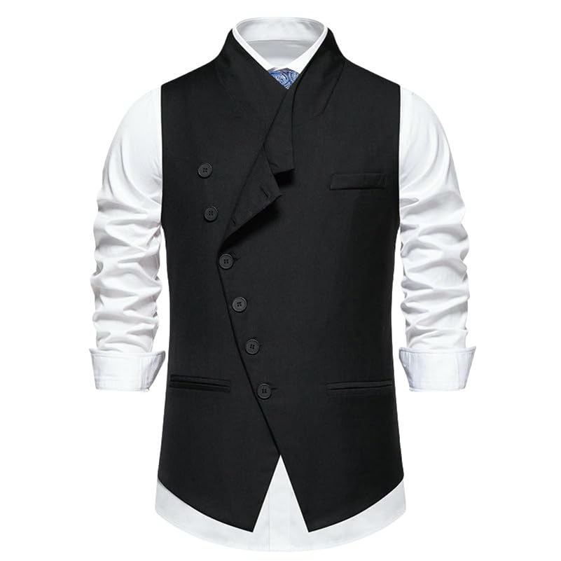 Gilet sans manche homme couleur unie pour costume et soirée