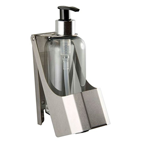 Janilec BYJ009-1 Enova - Soporte para botellas (acero inoxidable cepillado, 147 mm de altura x 62 mm de ancho x 62 mm de profundidad)