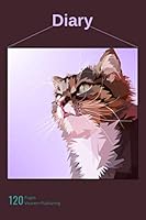 Diary with Beautiful Cat on the Cover - Cat Theme 1711243825 Book Cover