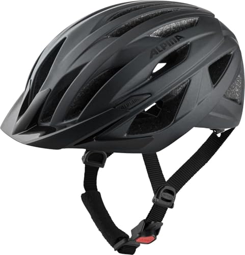 ALPINA Parana - Leichter, Individuell Anpassbarer Touren Fahrradhelm Mit Fliegennetz Für Erwachsene, Black matt, M (55-59 cm)