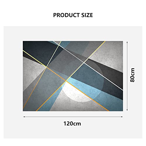 Rectangle Enterway Rug Low Pile Area Rug Non Slip Accent Throw Rug Kids Play Floor Carpet For Indoor Entrance Mat Living Room Laundry Bedroom Dining Table Decor 32X47 Inch Pattern 2 #TOP1