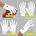 SLEEFS Youth Football Gloves for Boys and Girls, White Sticky Receiver Flag Football Gloves for Youth, Adult Men or Women, Stretch Fit, No Slip, Perfect Grip, Machine Washable, Medium