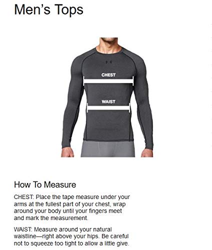 Under Armour Men's HeatGear Armour Compression Long-Sleeve T-Shirt , Black (001)/Steel , Medium